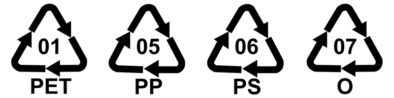 Plastic logo's